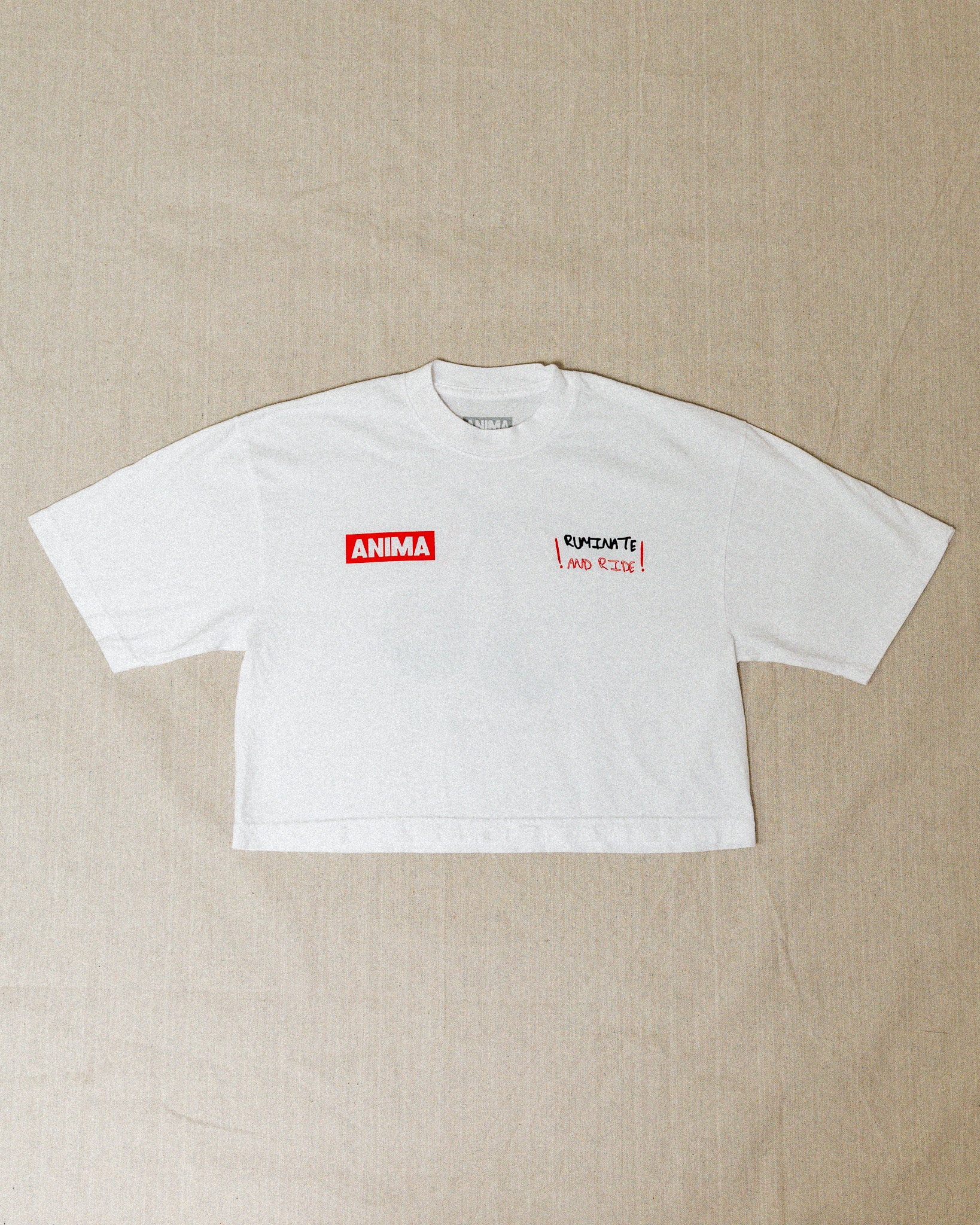 RUMINATE AND RIDE CROP: WHITE