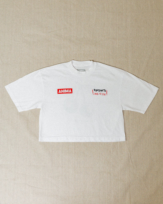 RUMINATE AND RIDE CROP: WHITE