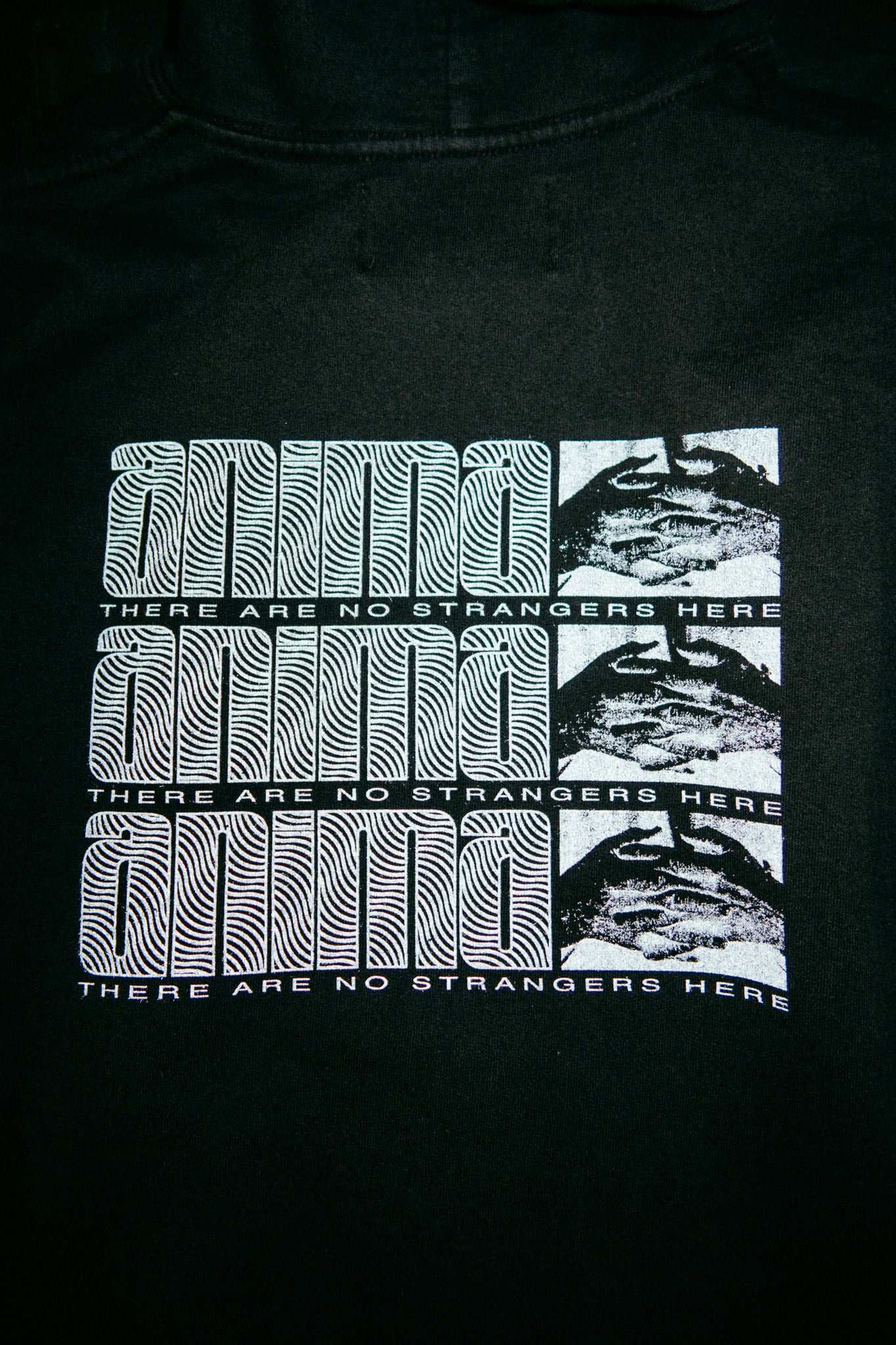 No Strangers Hoodie: Washed Black