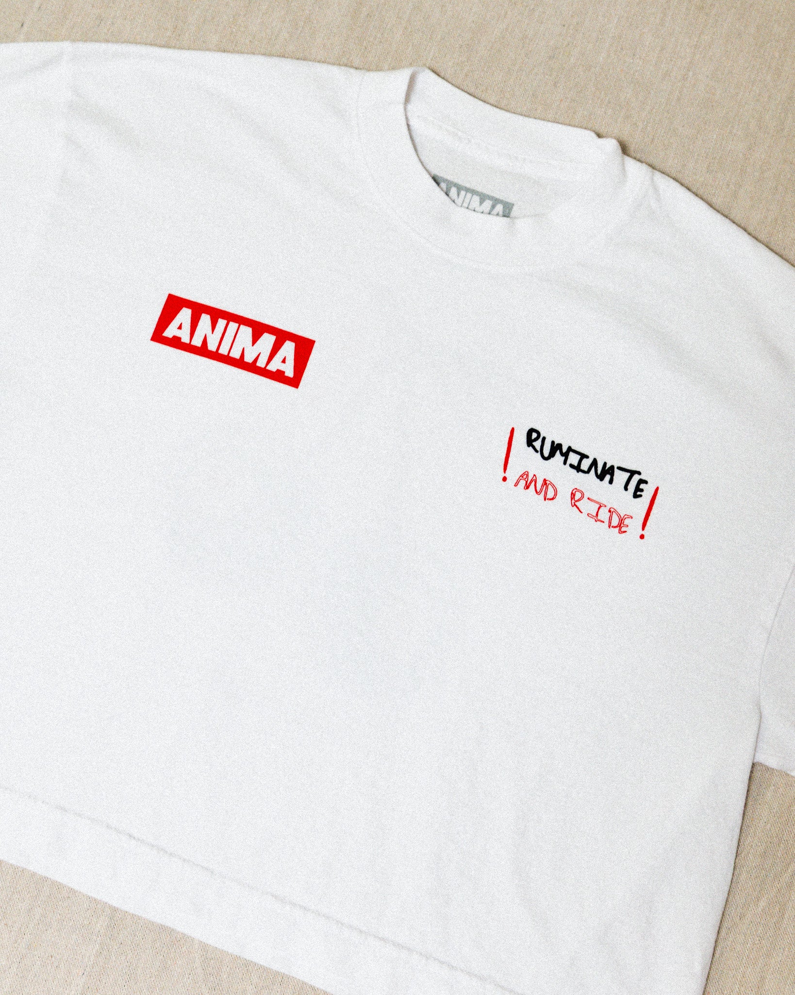 RUMINATE AND RIDE CROP: WHITE