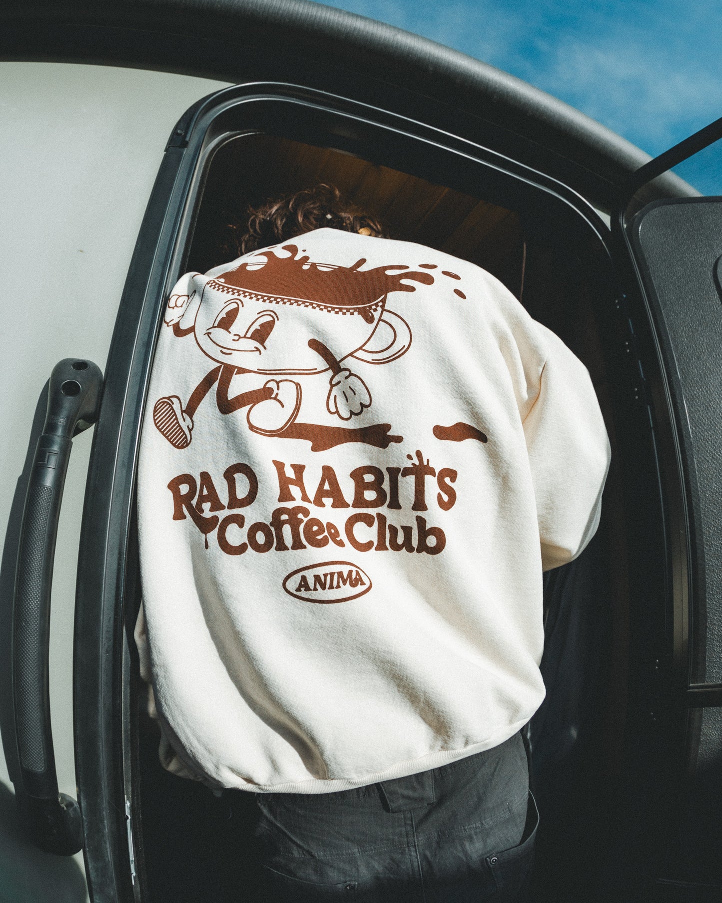 RAD HABITS CREWNECK: CREAM