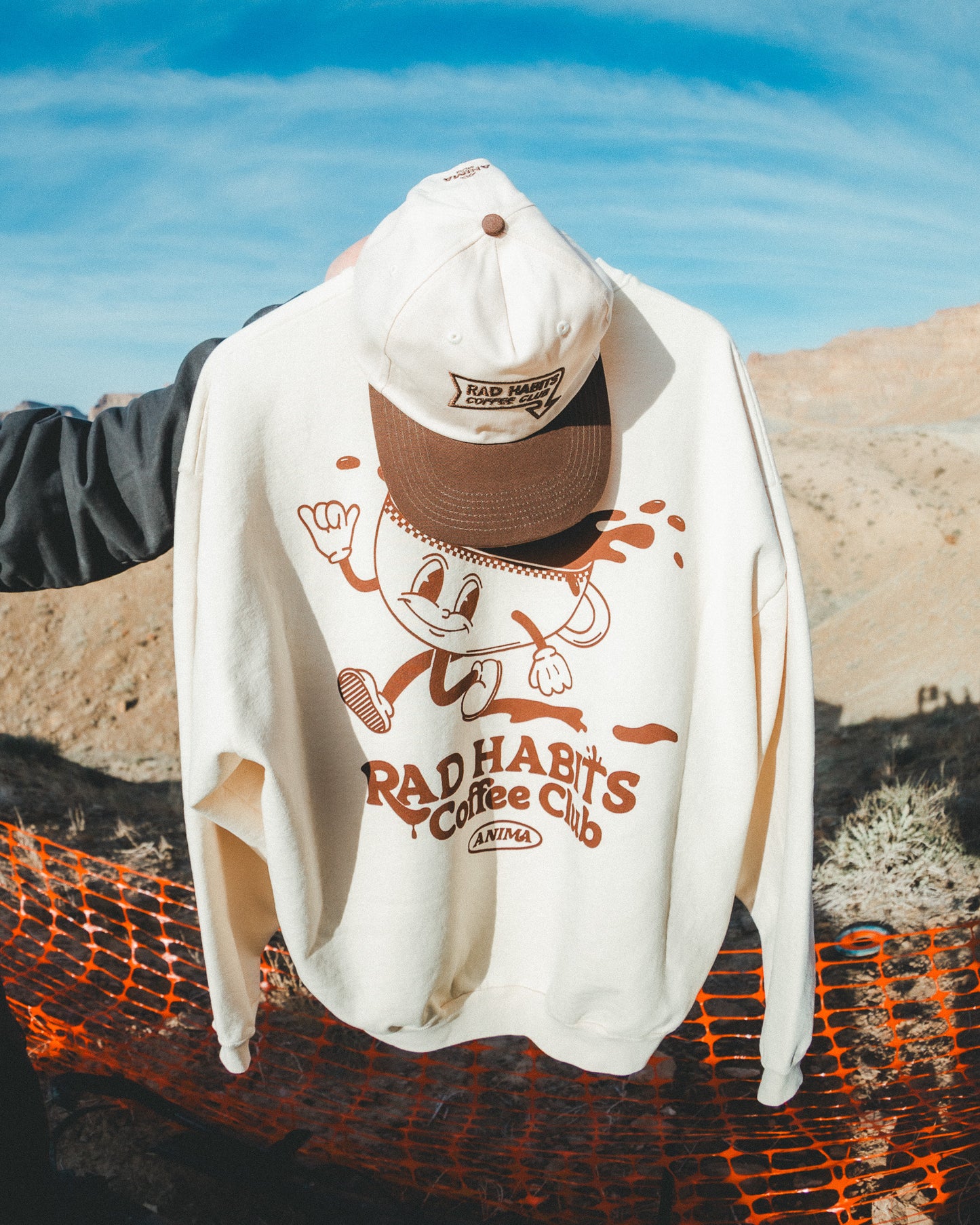 RAD HABITS CREWNECK: CREAM