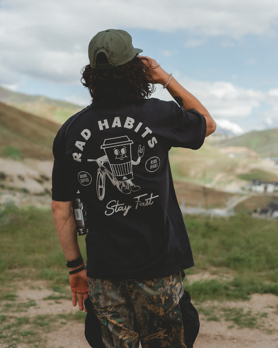 RAD HABITS GRAPHIC TEE: BLACK