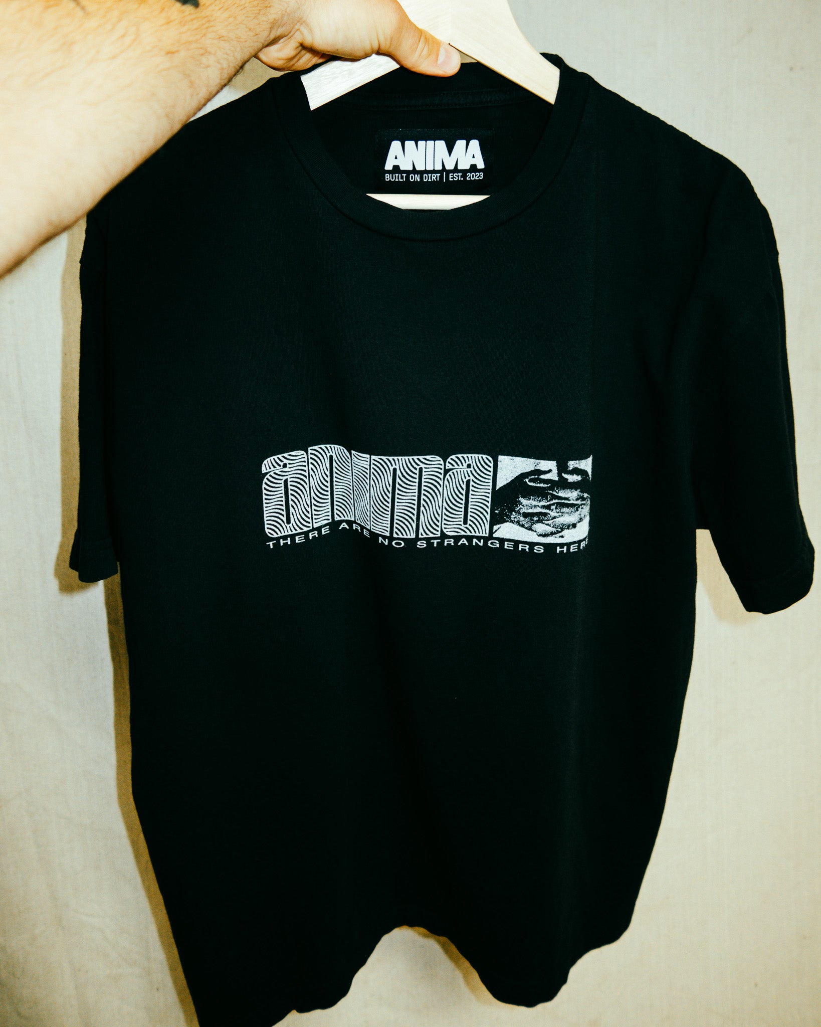 No Strangers Tee: Washed Black