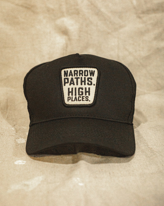 NARROW PATHS TRUCKER: BLACK