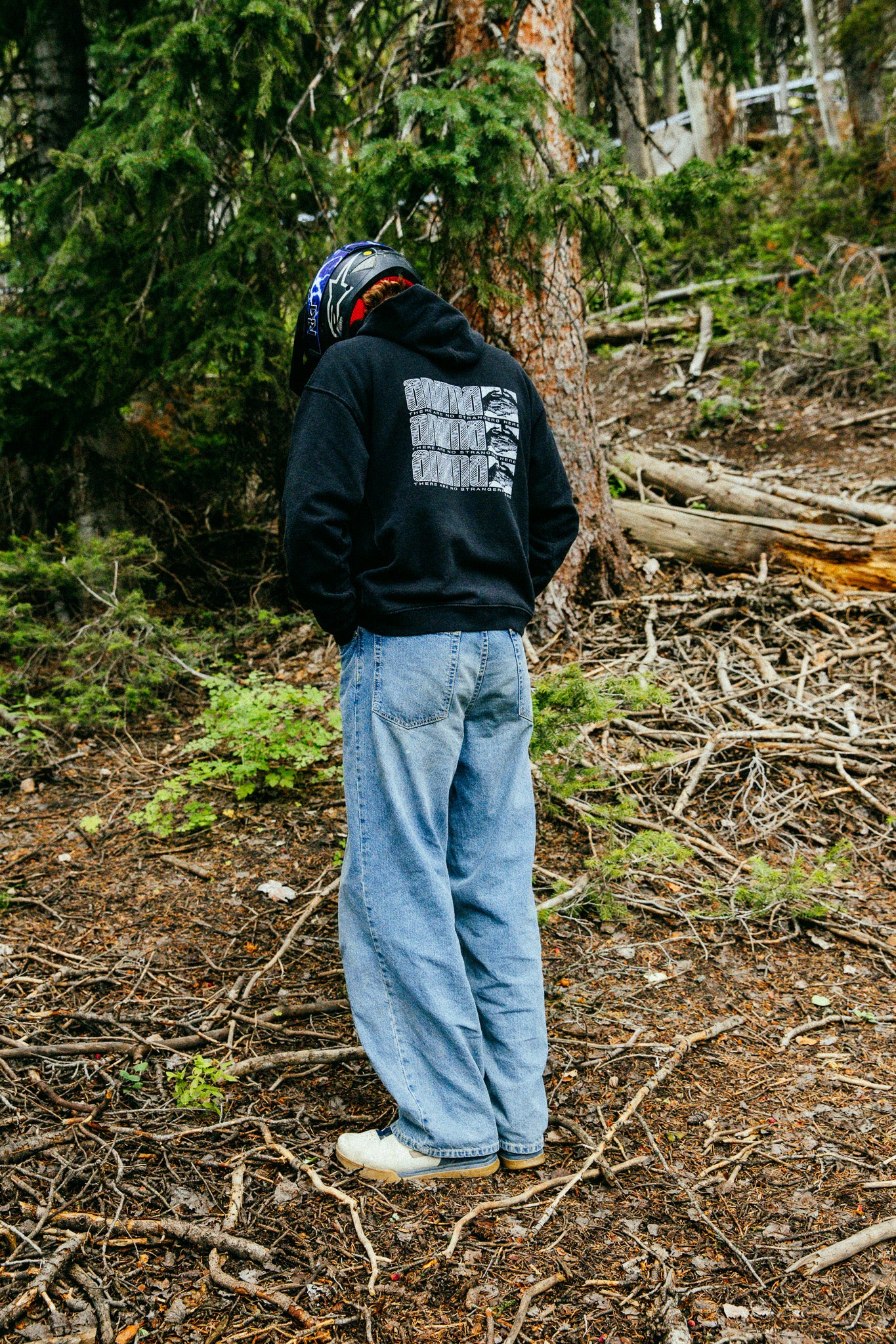 No Strangers Hoodie: Washed Black